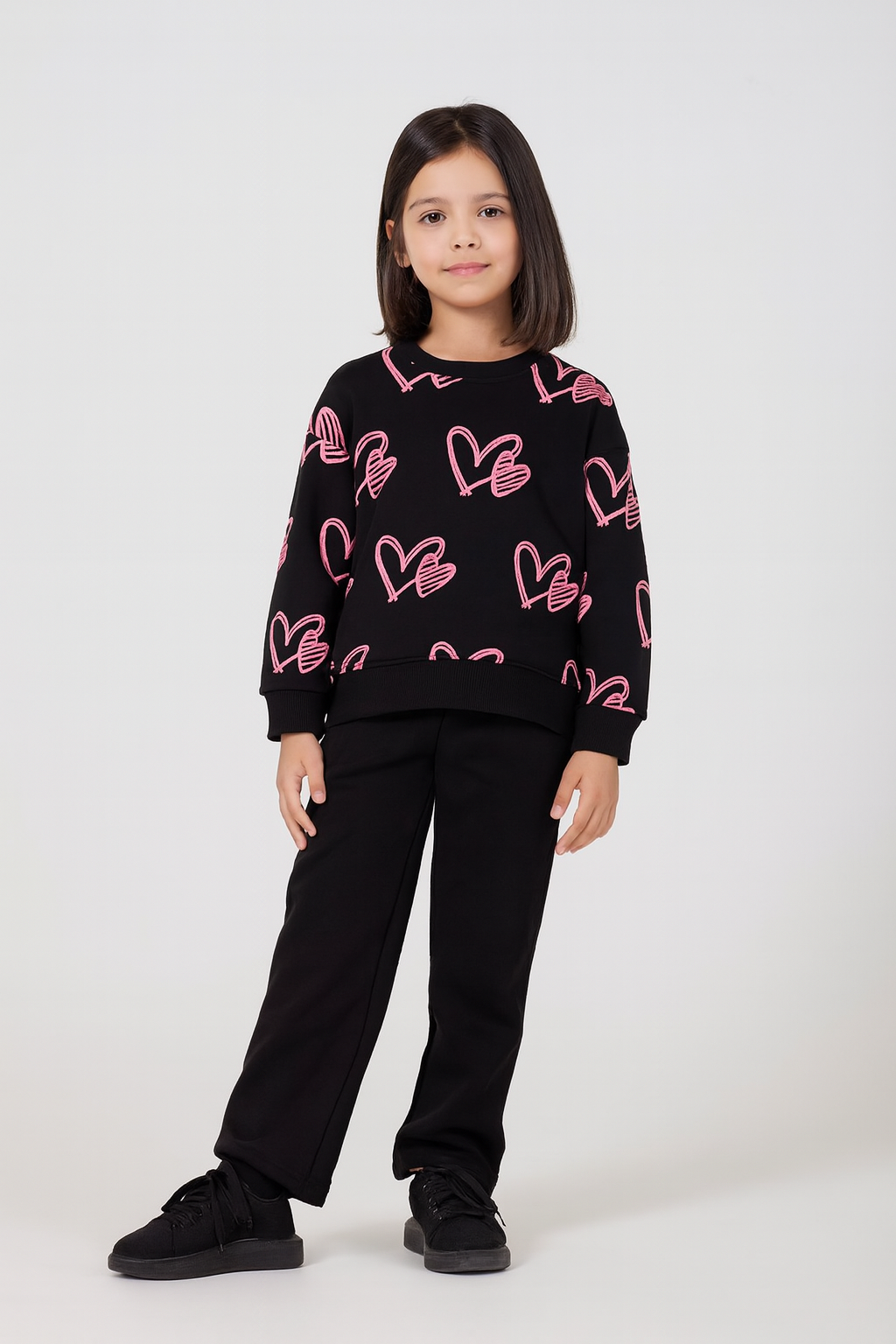 Girl flees 2 pc shirt trouser winter stuff