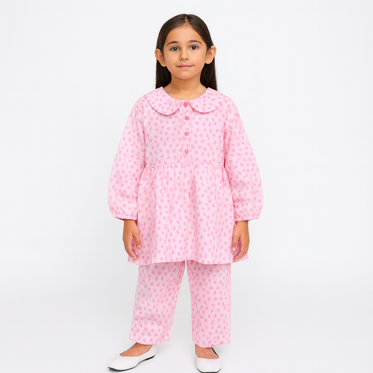 Girl suit cotton fabric