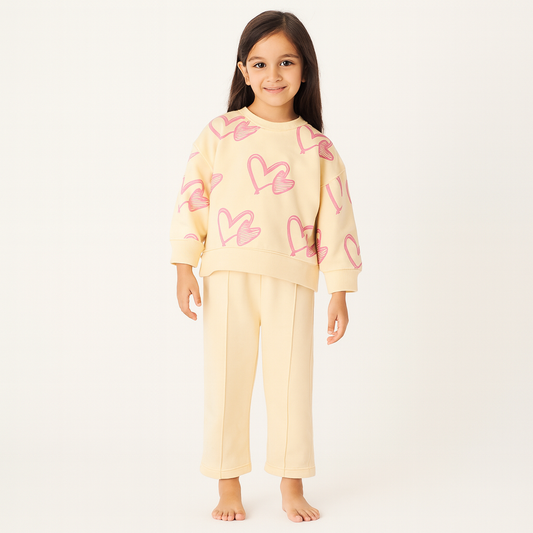 Girl flees 2 pc shirt trouser winter stuff