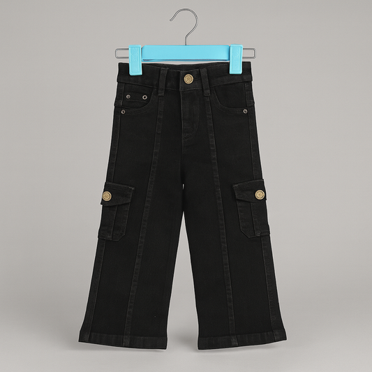 Girl denim loose jeans